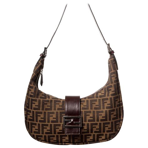 fendi mini croissant bag|Fendi large baguette.